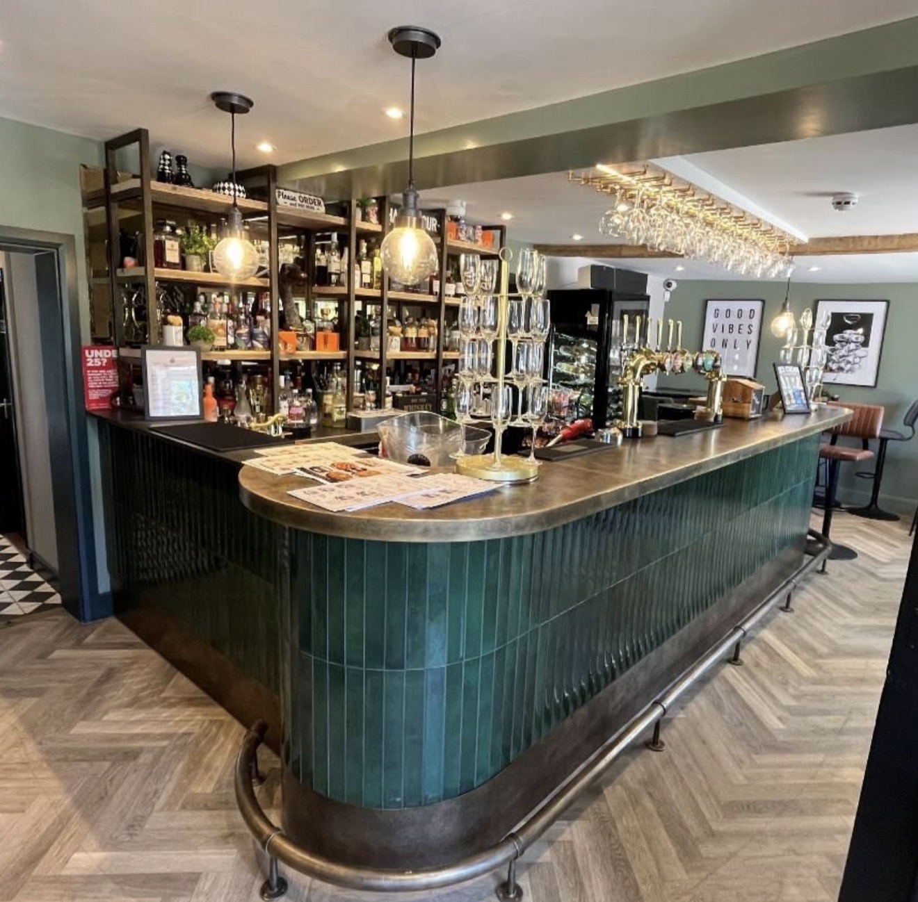 Our beautiful bar at The Bear