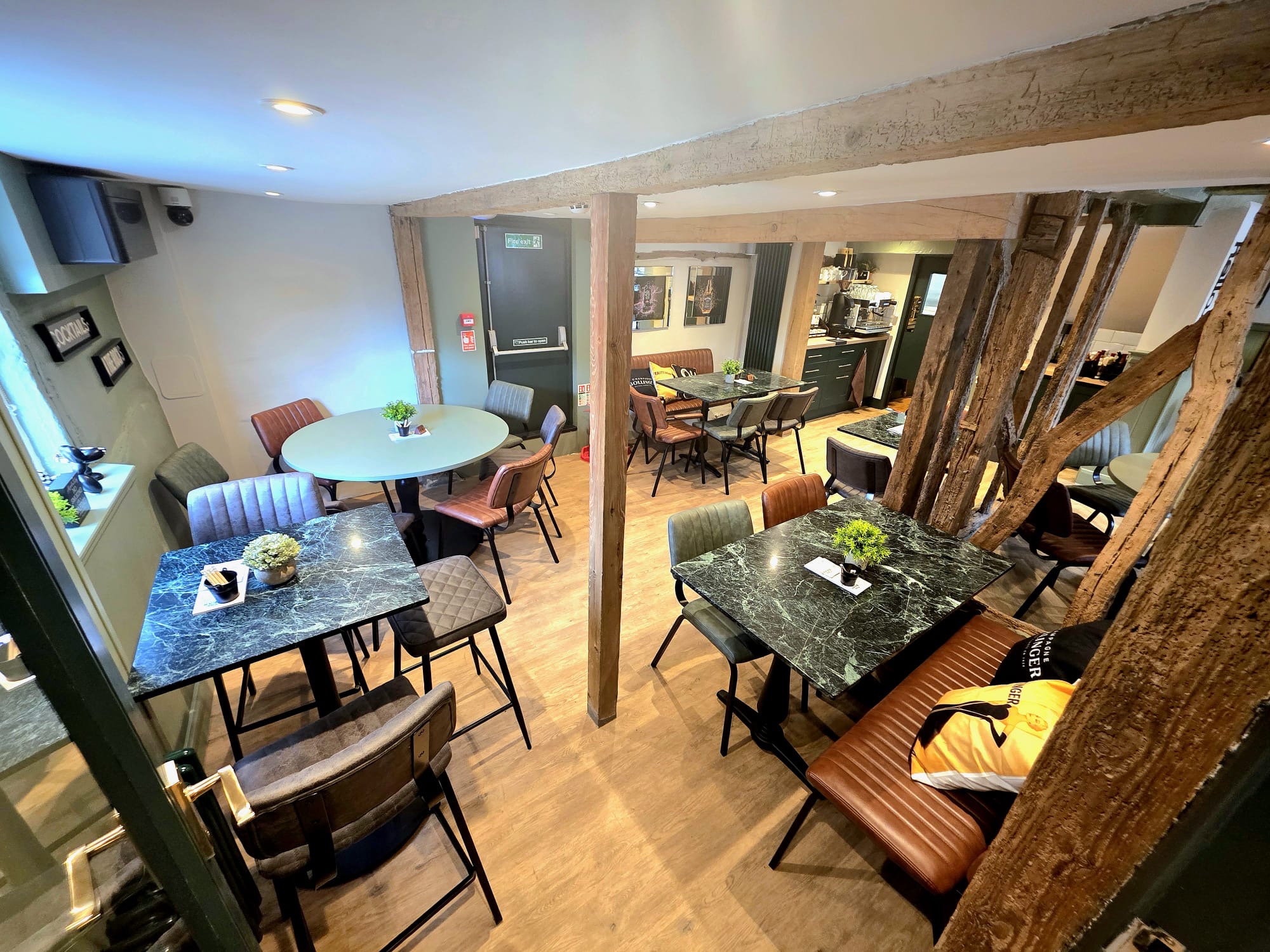 Seating area inside The Bear